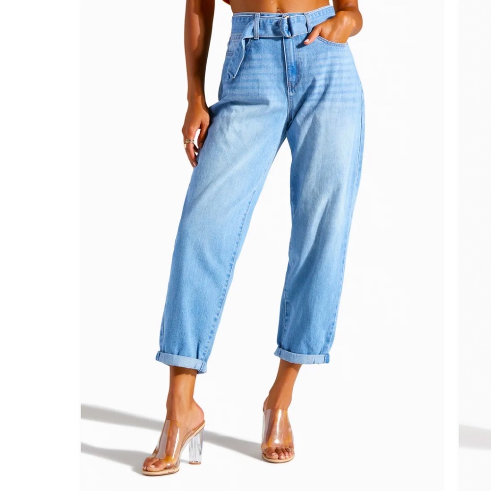 NWT Shoedazzle Self-Tie Balloon Leg Jeans
